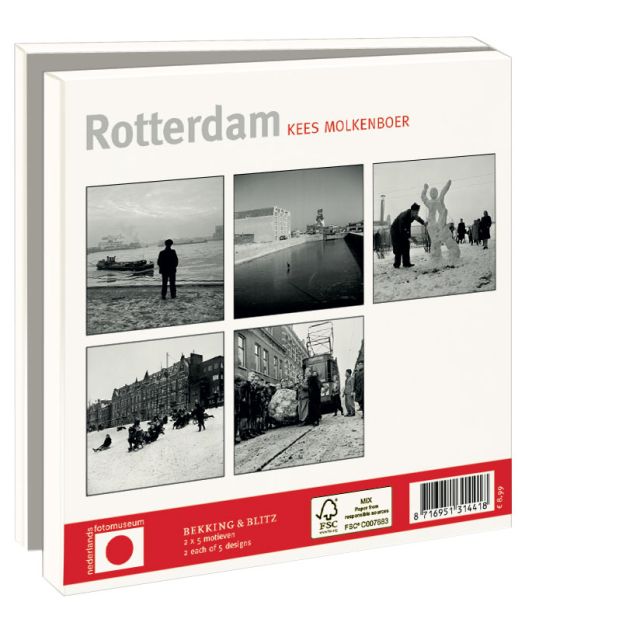 Kaartenmapje met env, vierkant: Rotterdam, Kees Molkenboer