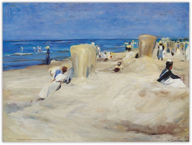 Poster: Strand in Noordwijk, Max Liebermann