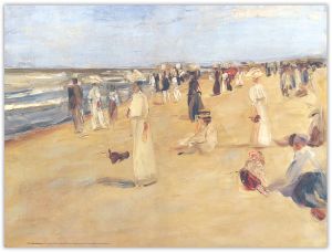 Poster: Strandbild Noordwijk, Max Liebermann
