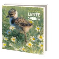 Kaartenmapje met env, vierkant: Lente, Elwin van der Kolk, Vogelbescherming