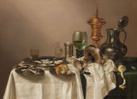 Puzzel (1.000 stukjes): Stilleven met vergulde bokaal, WIllem Claesz Heda, Rijksmuseum Amsterdam