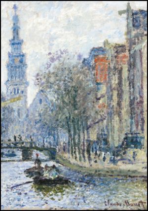 Amsterdam canal, Claude Monet