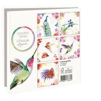 Kaartenmapje met env, vierkant: Colourful spring, Michelle Dujardin