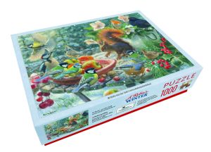 Puzzel (1.000 stukjes): A Robin’s Winter, Elwin van der Kolk, Vogelbescherming Nederland