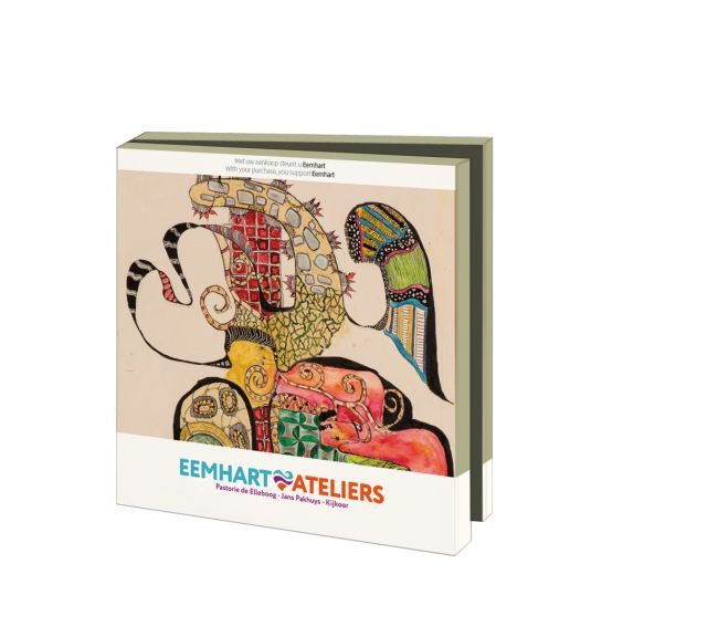 Kaartenmapje met env, vierkant: Eemhart, Pastorie de Elleboog