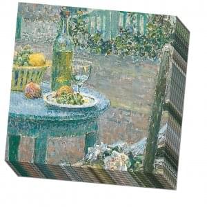 Servetten: La Table bleue, Henri Le Sidaner, Singer