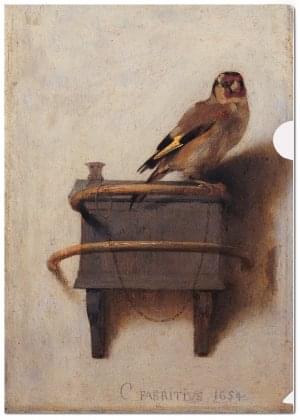L-mapje A4 formaat: Het Puttertje/The Goldfinch, Carel Fabritius, Mauritshuis