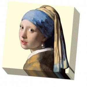Servetten: Girl with the Pearl Earring, creme