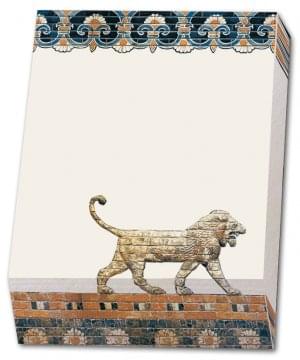 Memo blocnote: Detail from Throne Room facades from Babylon, SMB