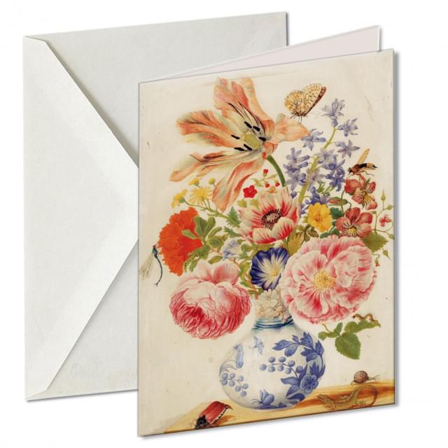 Kaartenmapje met env, groot: Bouquet, Kupferstichkabinet, SMB