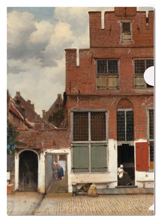 L-mapje A4 formaat: Het straatje/The Little Street, Vermeer, Rijksmuseum Amsterdam