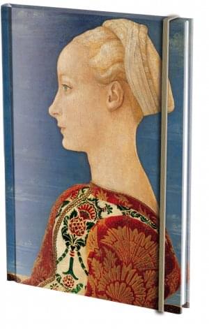 Notitieboek A6, harde kaft: Portrait of a Young Lady, Antonio del Pollaiuolo, Gemäldegalerie