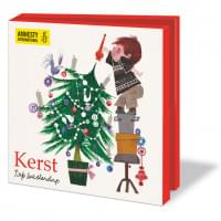 Kaartenmapje met env, vierkant: Kerst, Fiep Westendorp, Amnesty International