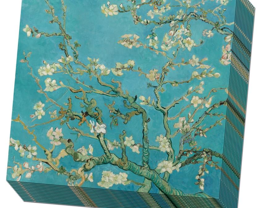 Papier Peint Vincent Van Gogh - Almond Blossom In Antique Pink