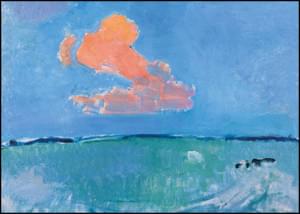 De rode wolk, Piet Mondriaan, Kunstmuseum Den  Haag