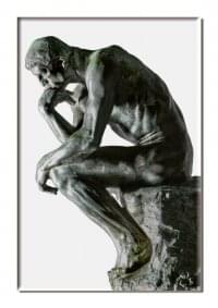Koelkastmagneet: De Denker, Auguste Rodin, Singer