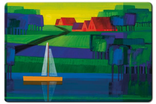 Placemat: Op helder water, Ton Schulten