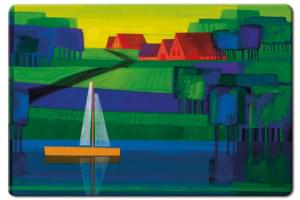 Placemat: Op helder water, Ton Schulten