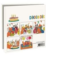 Kaartenmapje met env, vierkant: Feest, Dikkie Dik