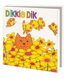 Kaartenmapje met env, vierkant: Bloemen, Dikkie Dik
