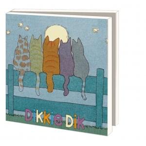 Kaartenmapje met env, vierkant: Katten, Dikkie Dik