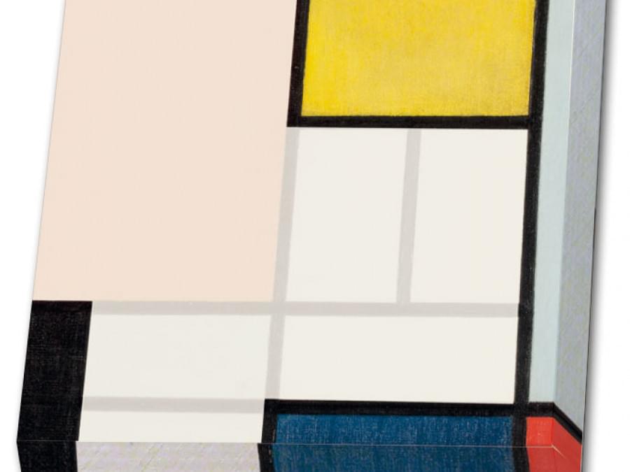 Memo blocnote: Compositie met groot rood vlak, Piet Mondriaan