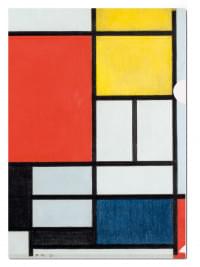 L-mapje A4 formaat: Compositie met groot vlak, Piet Mondriaan, Kunstmuseum Den Haag