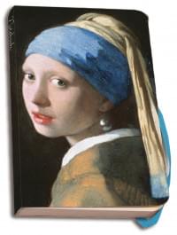 Notitieboek A6, zachte kaft: Meisje met de parel-Girl with the Pearl Earring, J. Vermeer,Mauritshuis