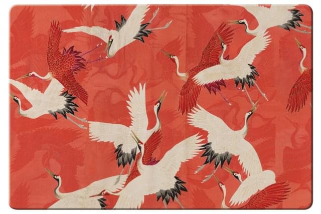 Placemat: Woman haori with Red and White Cranes, Collection Rijksmuseum Amsterdam
