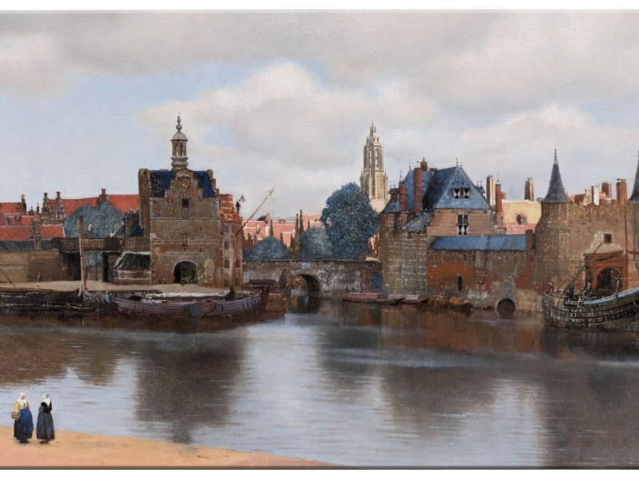 Placemat: Gezicht op Delft, Johannes Vermeer, Mauritshuis kopen