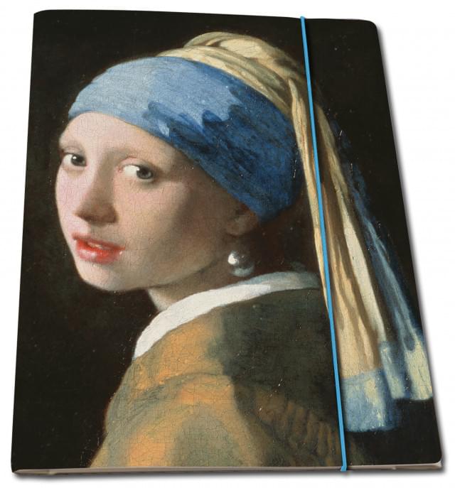 Portfoliomap A4: Meisje met de parel - Girl with the Pearl Earring, Johannes Vermeer, Mauritshuis