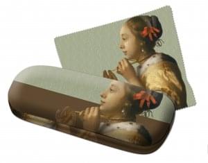 Brillenkoker incl. brillendoekje: Vrouw met parelsnoer, Johannes Vermeer, SMB