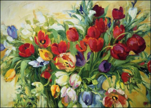 Bloemen in vaas 2, Carla Rodenberg