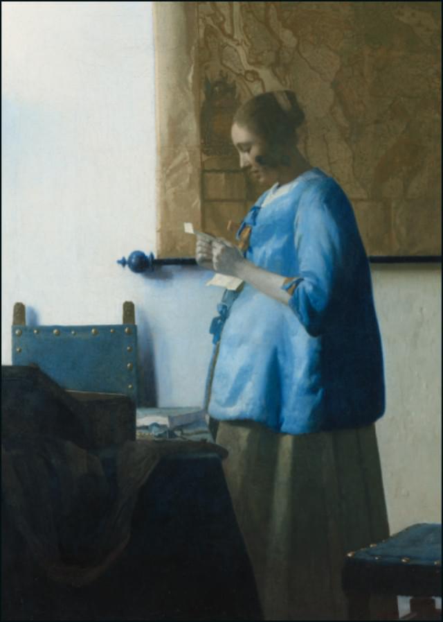 Brieflezende vrouw, Johannes Vermeer, Collection Rijksmuseum Amsterdam