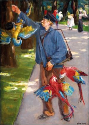 De papegaaienman, Max Liebermann, Kunstmuseum Den Haag