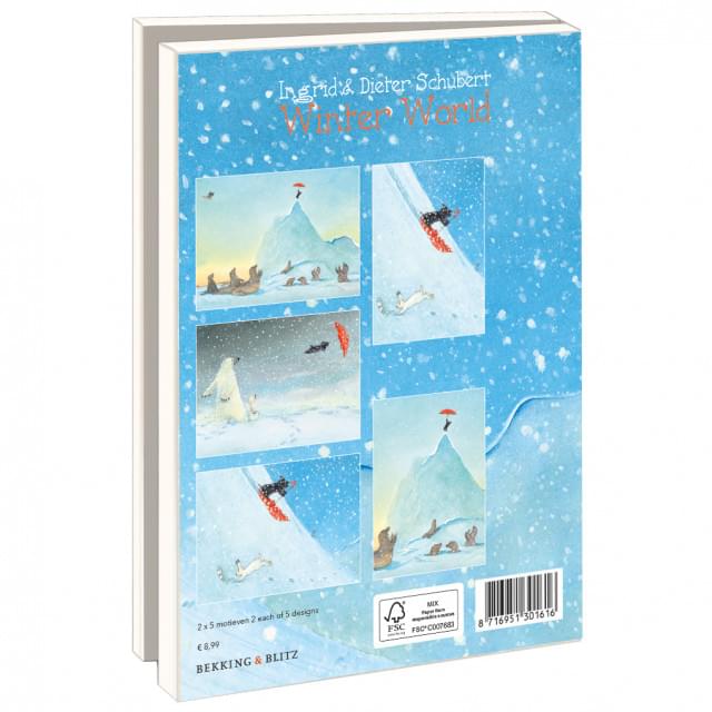 Kaartenmapje met env, groot: Winter World, Ingrid & Dieter Schubert