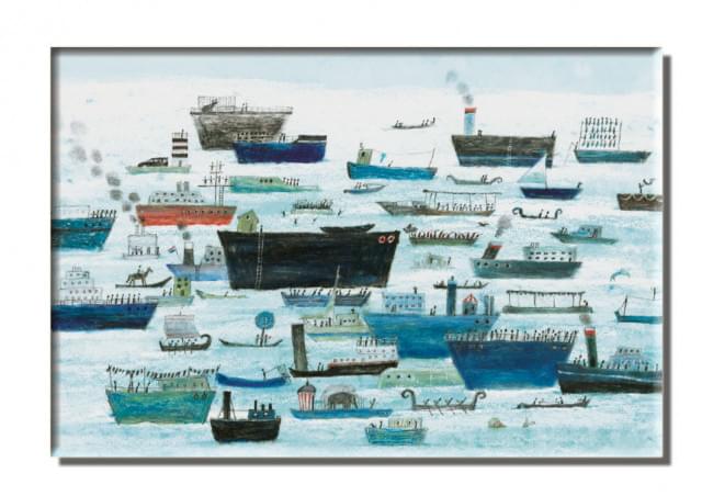 Koelkastmagneet: World of Boats, Marit Törnqvist