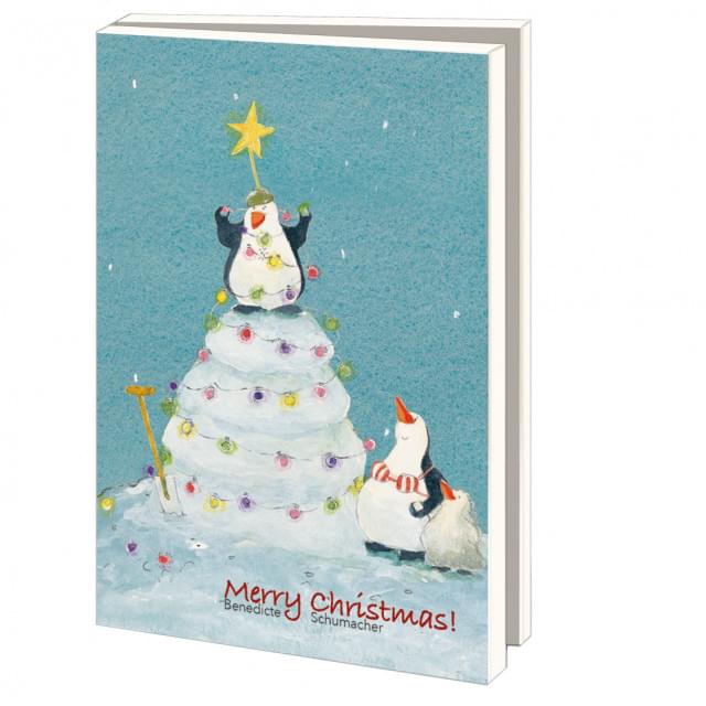 Kaartenmapje met env, groot: Merry Christmas, Benedicte Schumacher