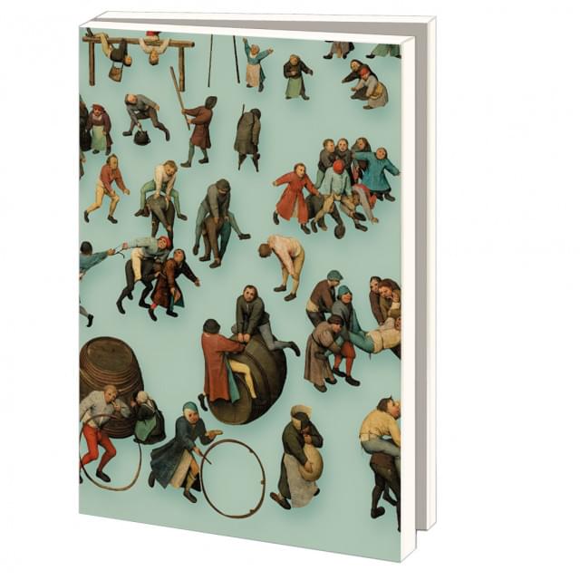 Kaartenmapje met env, groot: Kinderspiele, Pieter Bruegel, KHM Wenen