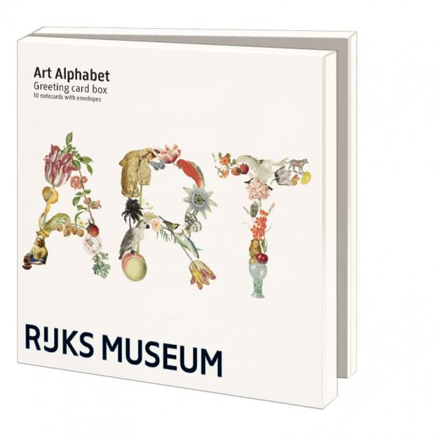 Kaartenmapje met env, vierkant: Art Alphabet, Joëlle Wehkamp, Rijksmuseum Amsterdam