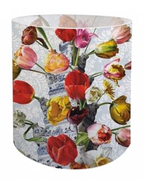 Windlichthouder: Bloemstilleven met Tulpenvaas, Roman Reisinger