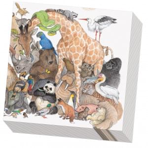 Servetten: Uit 'van Mug tot Olifant', Ingrid & Dieter Schubert
