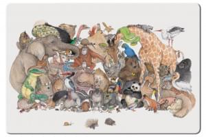 Placemat: Uit 'van Mug tot Olifant', Ingrid & Dieter Schubert