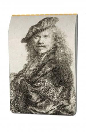 Schetsboek: Zelfportret, Rembrandt van Rijn, Museum Het Rembrandthuis