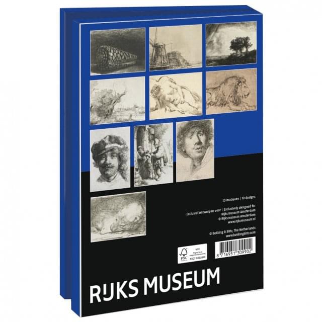 Kaartenmapje met env, groot: Rembrandt, Rijksmuseum Amsterdam