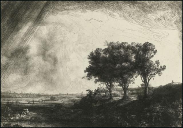 De drie bomen, Rembrandt van Rijn, Rijksmuseum Amsterdam