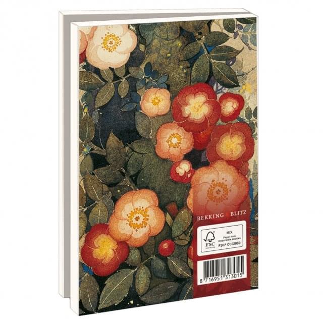 Kaartenmapje met env, klein: De bloemen in onze tuin, Zaans Museum