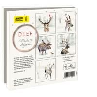 Kaartenmapje met env, vierkant: Deer, Michelle Dujardin, Amnesty International