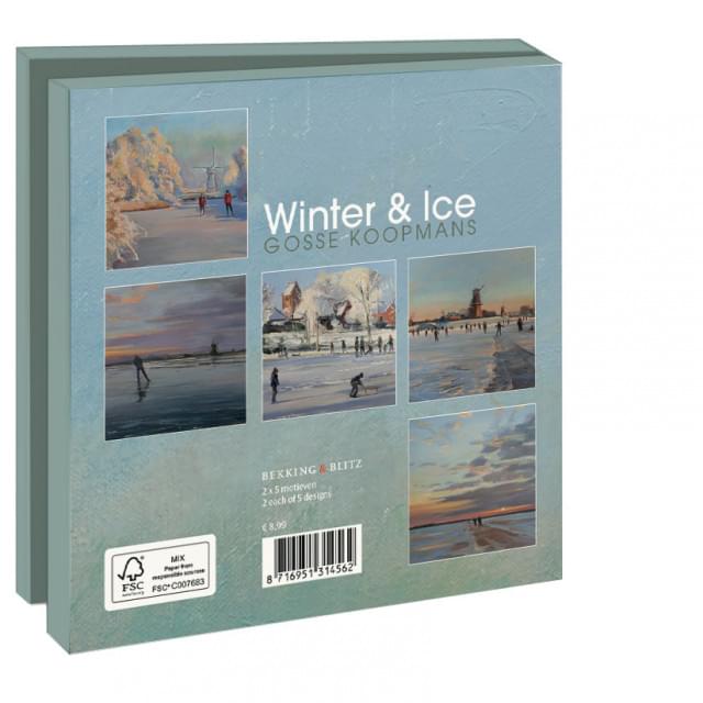 Kaartenmapje met env, vierkant: Winter & Ice, Gosse Koopmans