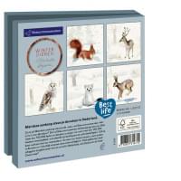 Kaartenmapje met env, vierkant: Winterdieren, Michelle Dujardin, Natuurmonumenten
